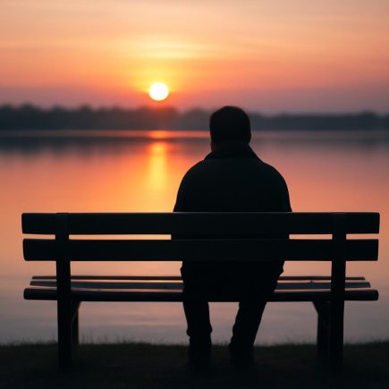 personne-banc-coucher-soleil-lac