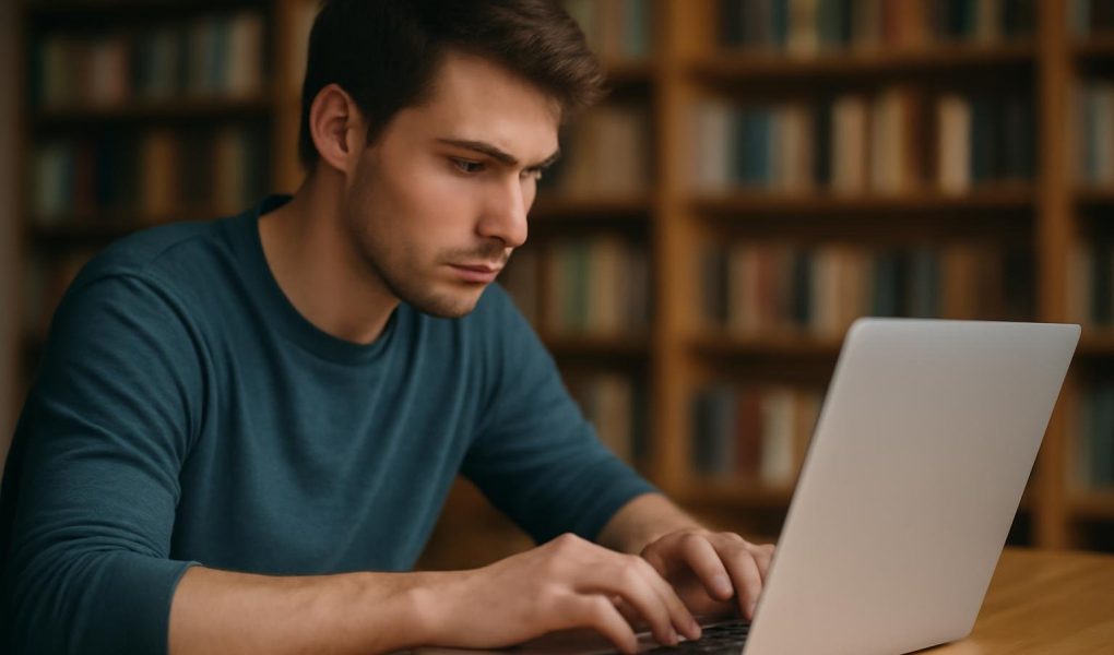 jeune-adulte-bureau-ordinateur-bibliotheque