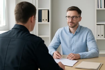agent-uniforme-bureau-moderne-candidat