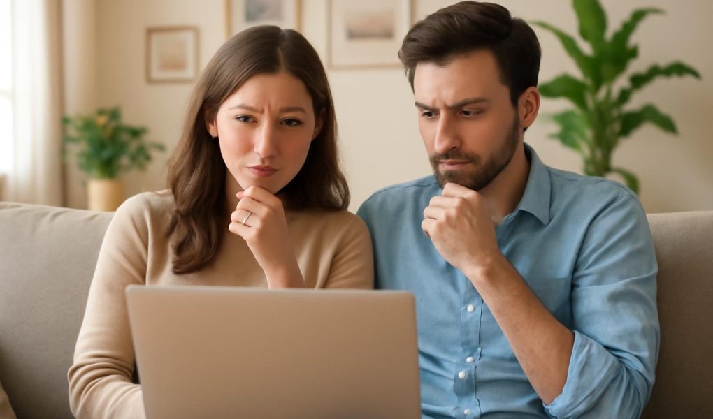 couple-canape-ordinateur-portable-plantes