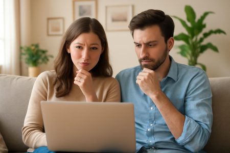 couple-canape-ordinateur-portable-plantes