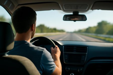 voiture-autoroute-conducteur-paysage-flou