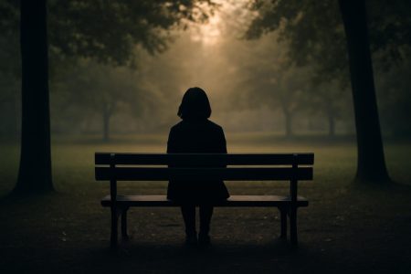 silhouette-banc-parc-arbres