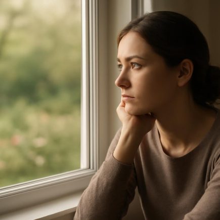 femme-reflechie-fenetre-jardin-flou