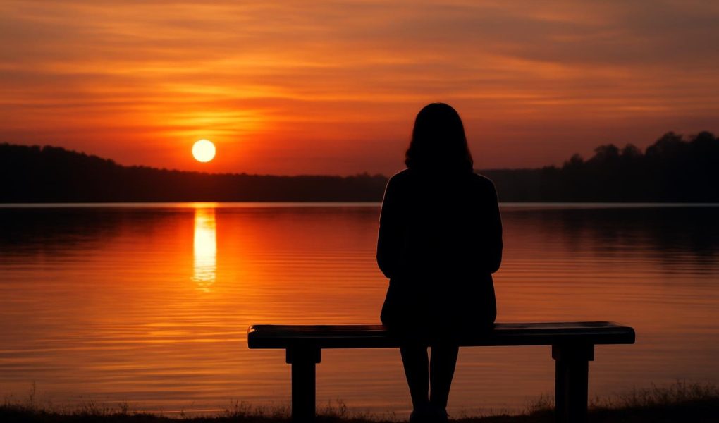 silhouette-banc-lac-coucher-soleil