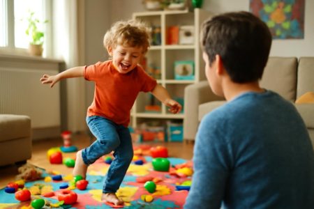 enfant-jouets-salon-lumineux-parent