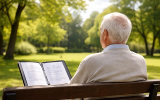 personne-agee-banc-parc-ensoleille