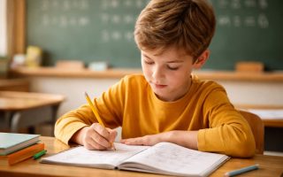 enfant-bureau-cahier-crayon-tableau