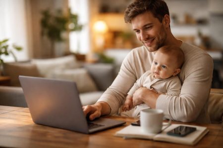 parent-bebe-ordinateur-espace-vie