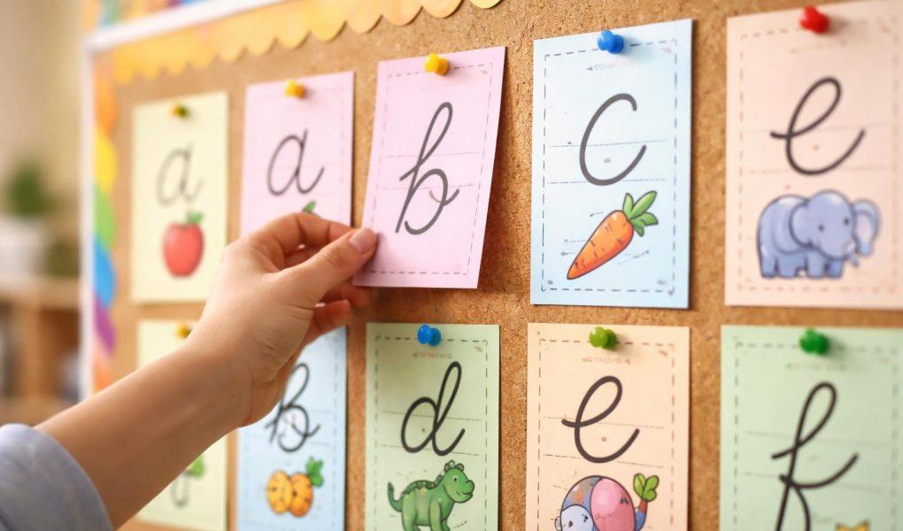 tableau-classe-fiches-lettres-cursives