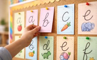 tableau-classe-fiches-lettres-cursives