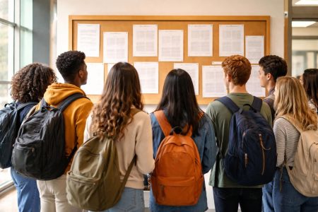 personnes-dos-tableau-affichage-ecole