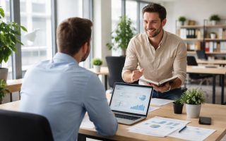 bureau-moderne-employe-documents-ordinateur